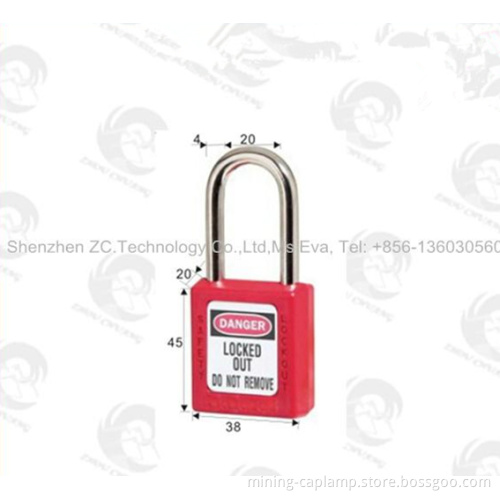 ZC-G41 Stainless Steel Shackle Plastic Safety Lock